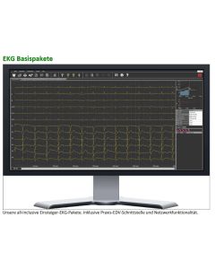 EKG Ruhe-Paket EKG USB inkl. Praxis-EDV-Schnittstelle und Netzwerkfunktion